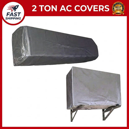 Universal AC Dust Cover for Indoor & Outdoor Unit – Reusable Parachute Fabric Air Conditioner Cover