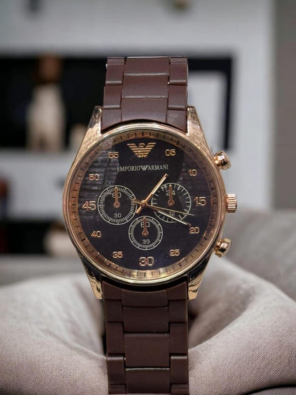 Men's Quartz Analog Watch with Chain Strap - 1 Pc