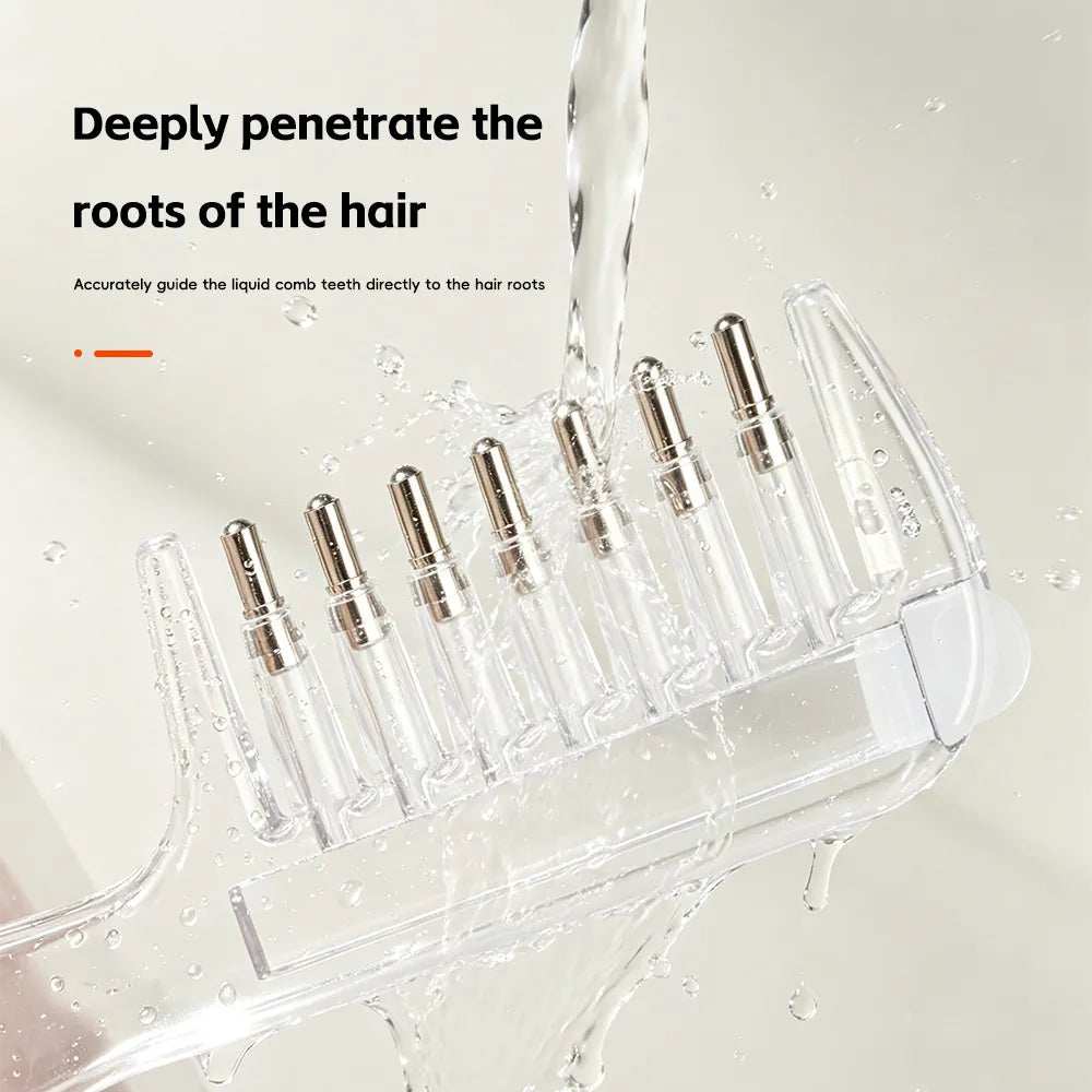 Hair Oil Applicator Comb with Scalp Massage & Liquid Reservoir – Beard & Hair Care