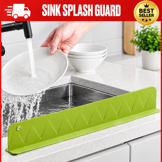 Silicone Sink Splash Guard – Flexible Water Baffle for Kitchen & Bathroom