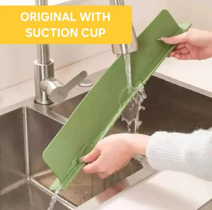 Silicone Sink Splash Guard – Flexible Water Baffle for Kitchen & Bathroom